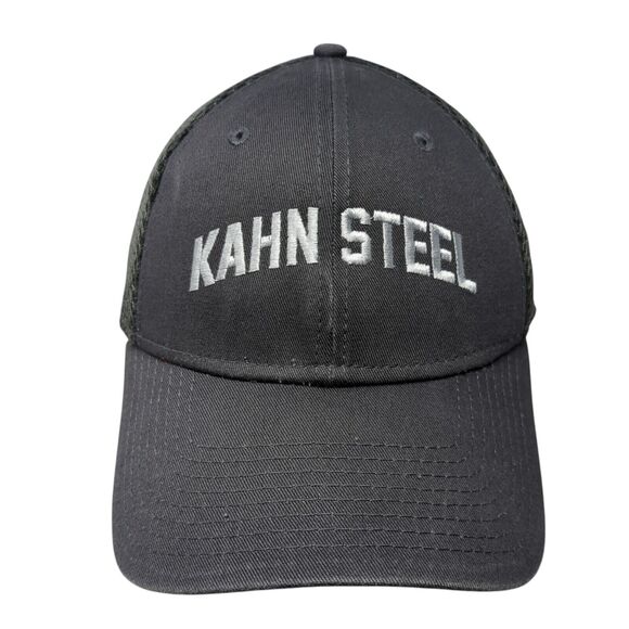 Kahn Steel Fitted Mesh Back Hat Gray M/L Stretch New Era 39Thirty - Picture 1 of 8